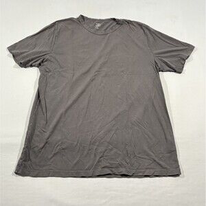 Flint & Tinder T-Shirt Mens Crew Short Sleeve Gray Cotton Pullover Tee Sz L USA